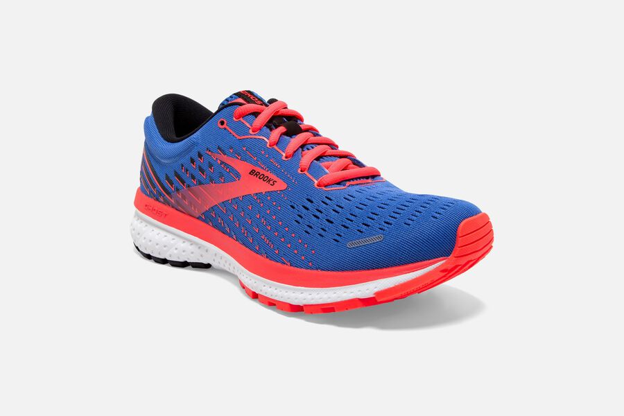 Brooks Ghost 13 Road Running Shoes Womens - Blue/Orange - CEKQP-1640